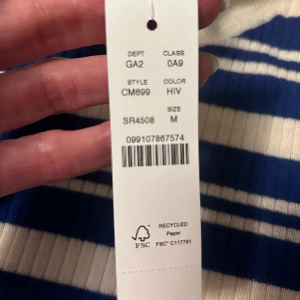 J. Crew Carolyn three-quarter sleeve sweater in striped merino wool - Picture 5 of 10